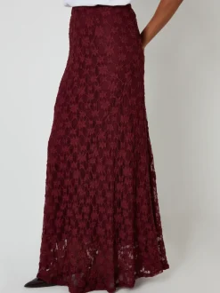 Rood - Threadbare Pull On Lace Maxi Skirt