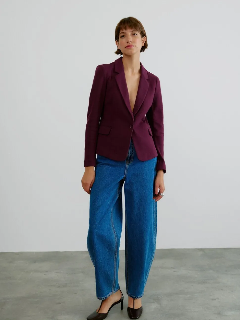 Rood - Vero Moda blazer met aansluitende pasvorm