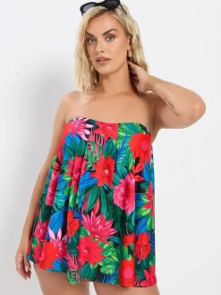 Rood - Yours Curve A-lijntankini
