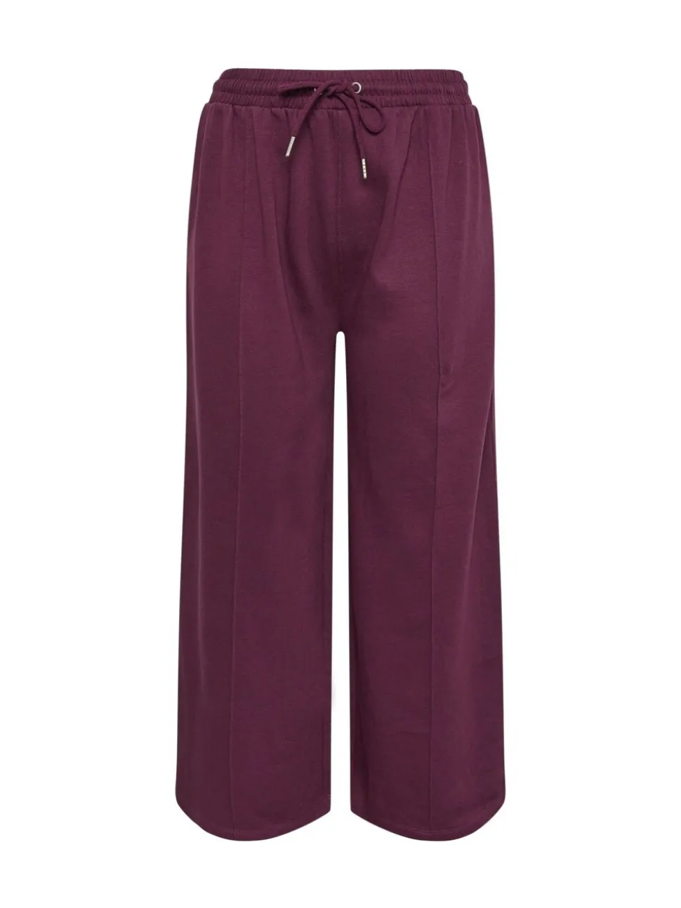 Rood - Yours Curve joggingbroek met wijde pijpen