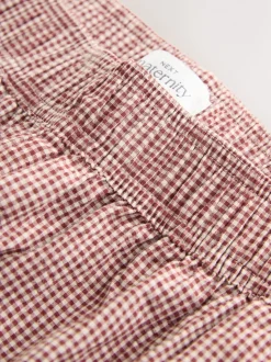 Rood geruit - Zwangerschapsbroek met wijde pijpen