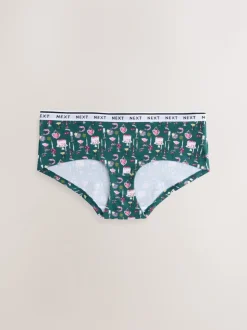 Rood tafelaankleding Print - 7 Katoenen slipjes met logotailleband