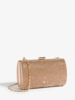 Roségoudkleurig - Lipsy Embellished Box Clutch Bag