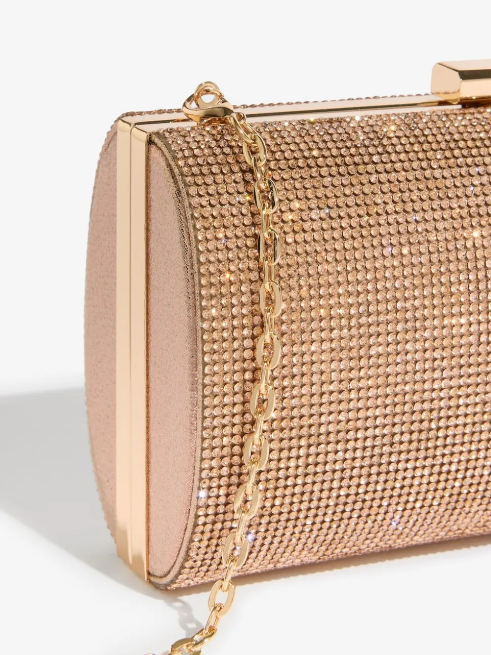 Roségoudkleurig - Lipsy Embellished Box Clutch Bag