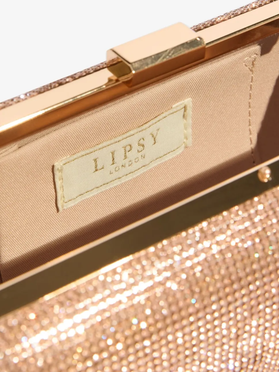 Roségoudkleurig - Lipsy Embellished Box Clutch Bag