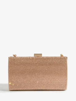 Roségoudkleurig - Lipsy Embellished Box Clutch Bag