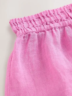 Roze - 100% linnen shorts