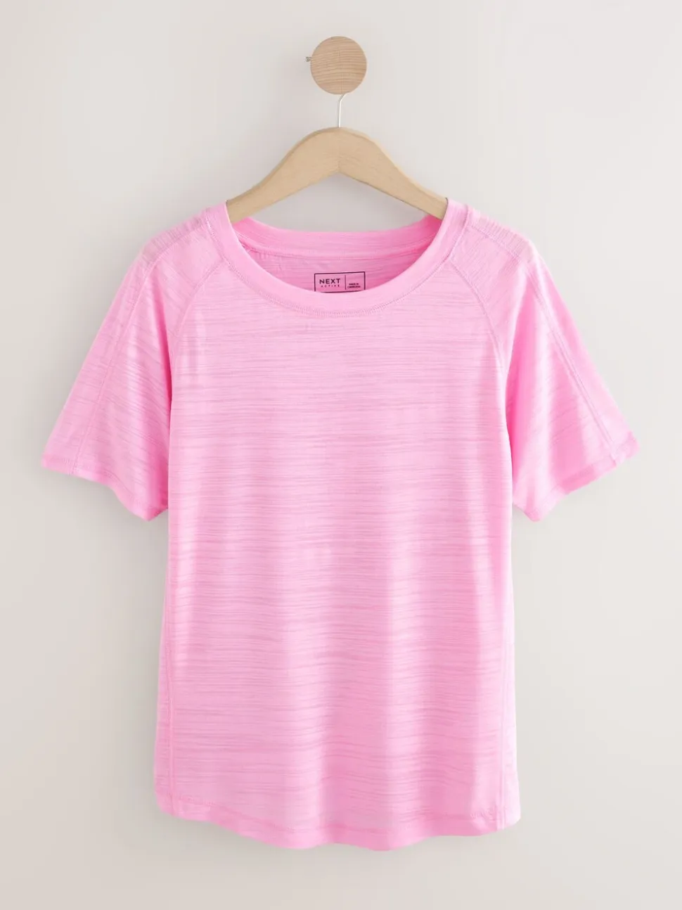 Roze - Active Lichtgewicht T-shirt met ronde hals en korte mouwen