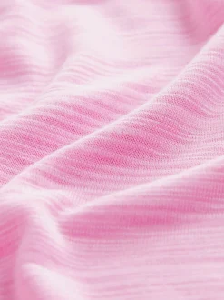 Roze - Active Lichtgewicht T-shirt met ronde hals en korte mouwen
