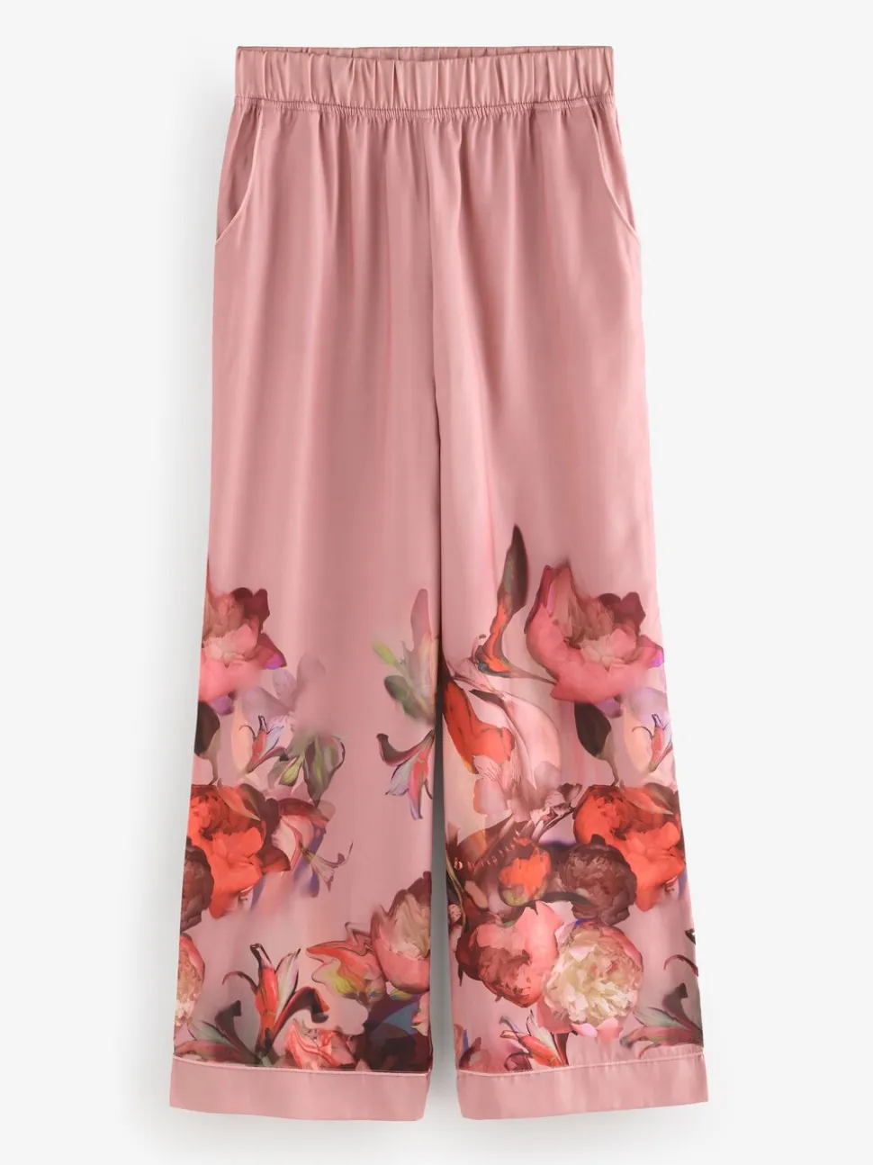 Roze - B by Ted Baker - Satijnen pyjama met knopen