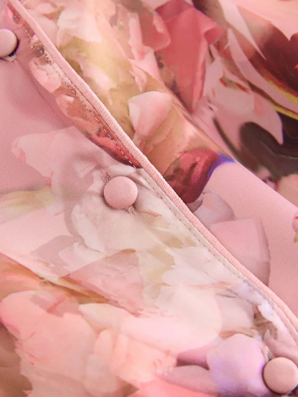 Roze - B by Ted Baker - Satijnen pyjama met knopen