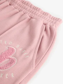 Roze - B by Ted Baker pyjama's van geborstelde katoenblend met wafelstof