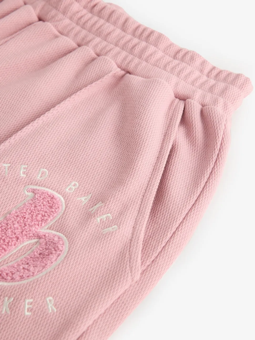 Roze - B by Ted Baker pyjama's van geborstelde katoenblend met wafelstof