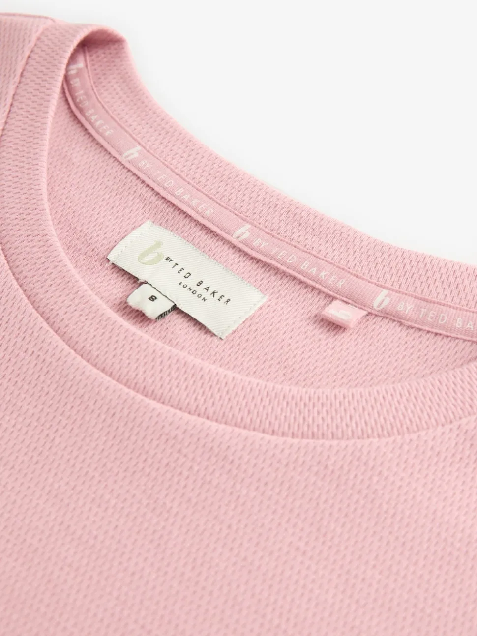 Roze - B by Ted Baker pyjama's van geborstelde katoenblend met wafelstof