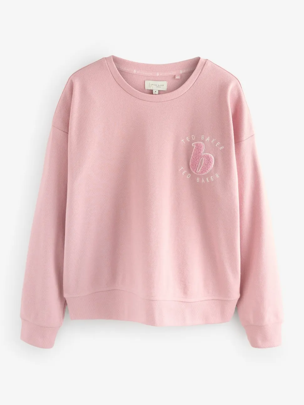 Roze - B by Ted Baker pyjama's van geborstelde katoenblend met wafelstof