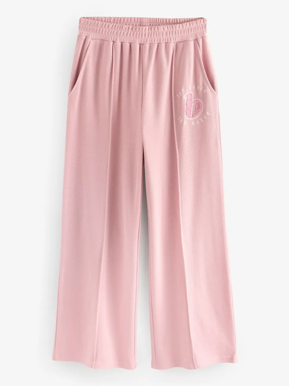 Roze - B by Ted Baker pyjama's van geborstelde katoenblend met wafelstof
