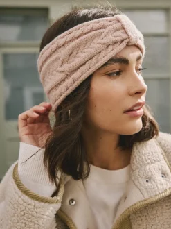 Roze - Cable Knit Headband