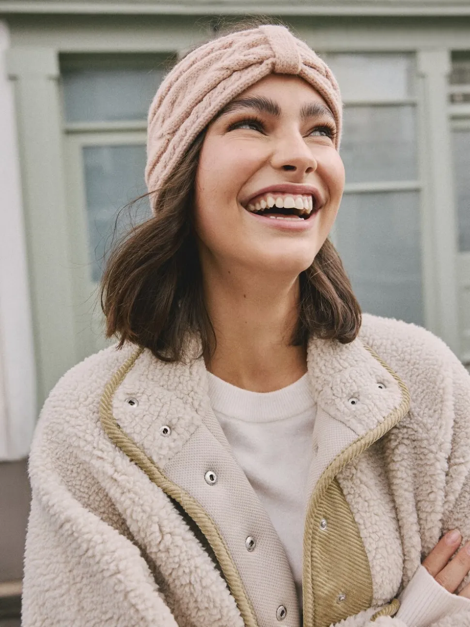 Roze - Cable Knit Headband