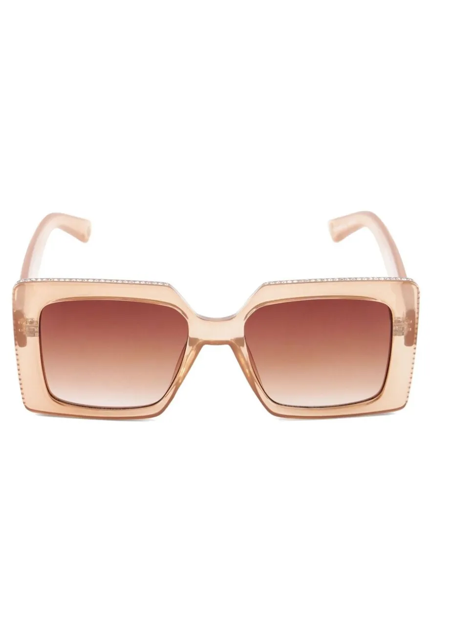 Roze - Dune London Glitzy Diamanté Rectangular Sunglasses