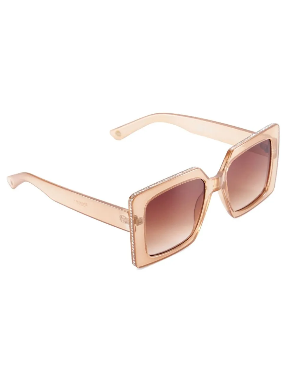 Roze - Dune London Glitzy Diamanté Rectangular Sunglasses