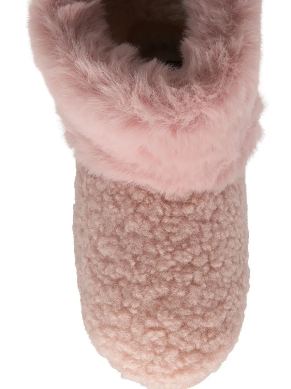 Roze - Dunlop Bootee Pom Pom Faux Slippers