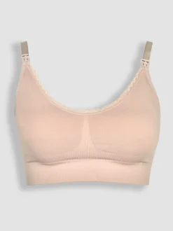 Roze - Emma-Jane Lace Trim Seamless Maternity & Nursing Bra