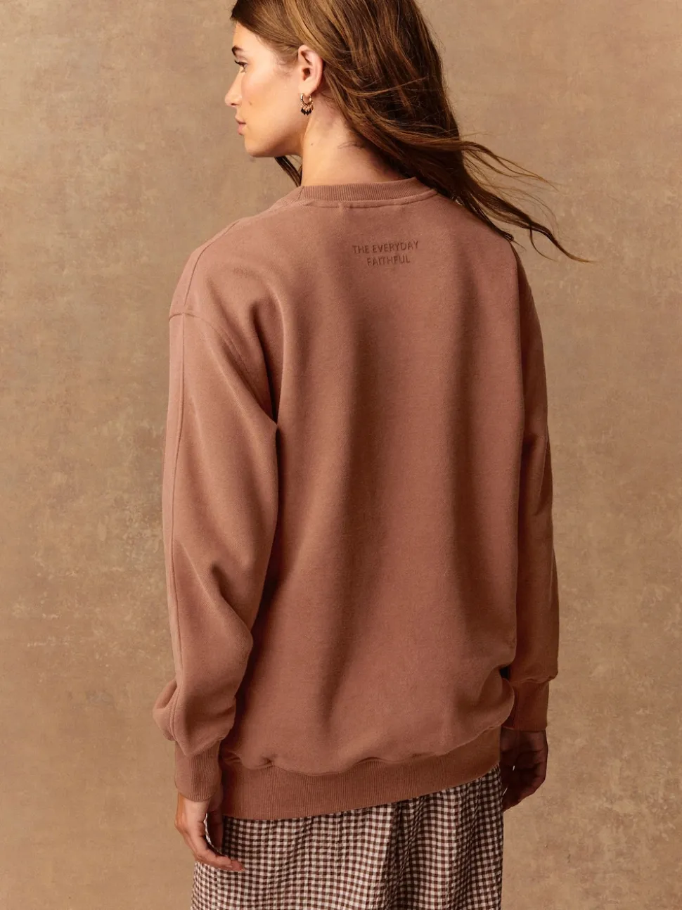 Roze - Essentials sweatshirt met relaxte pasvorm, lange snit en zakken