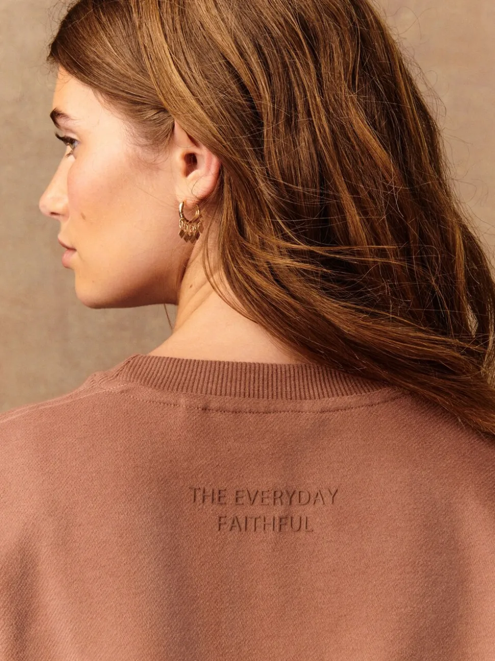 Roze - Essentials sweatshirt met relaxte pasvorm, lange snit en zakken