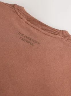 Roze - Essentials sweatshirt met relaxte pasvorm, lange snit en zakken