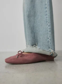Roze - Forever Comfort® Suede High Cut Ballet Flats