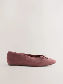 Roze - Forever Comfort® Suede High Cut Ballet Flats