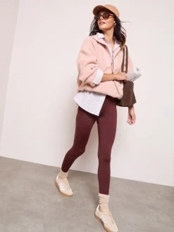 Roze - Friends Like These Half Zip Borg Fleece Sweatshirt