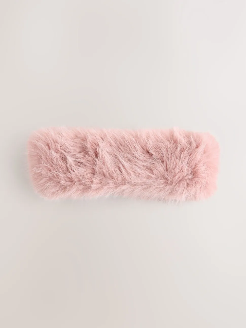 Roze - Haarband van imitatiebont