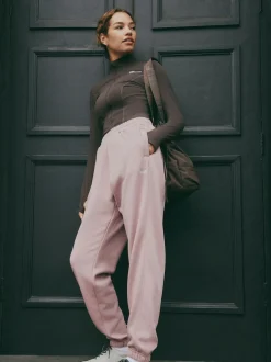 Roze - Joggingbroek met banden
