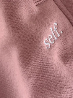 Roze - Joggingbroek met banden