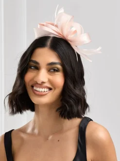 Roze - Jon Richard medium Fascinator hoofdband