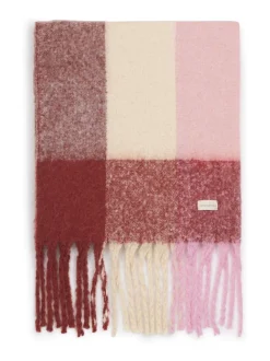 Roze - Katie Loxton Oversized Checked Tassel Scarf
