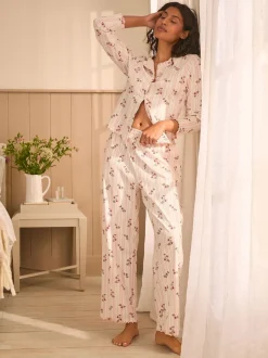 Roze - Laura Ashley Pointelle Ditsy Pyjamas