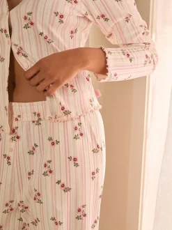 Roze - Laura Ashley Pointelle Ditsy Pyjamas