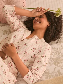 Roze - Laura Ashley Pointelle Ditsy Pyjamas