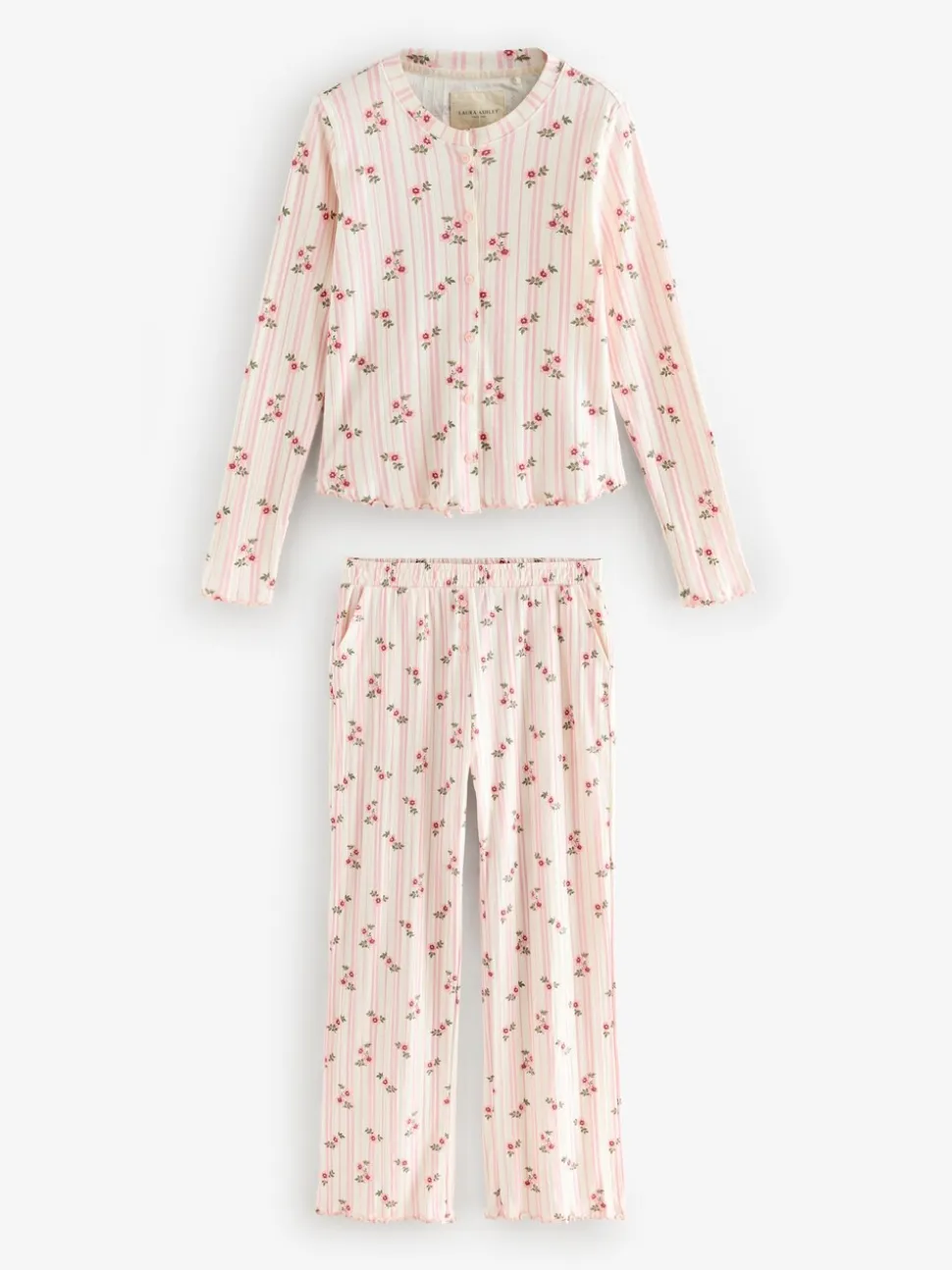 Roze - Laura Ashley Pointelle Ditsy Pyjamas