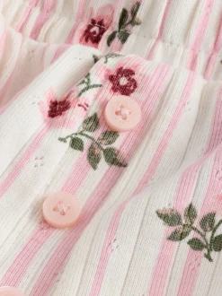 Roze - Laura Ashley Pointelle Ditsy Pyjamas
