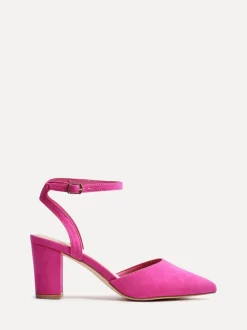 Roze - Linzi Larsa pumps met spitse neus en wijde pasvorm