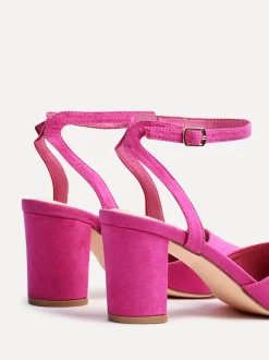 Roze - Linzi Larsa pumps met spitse neus en wijde pasvorm
