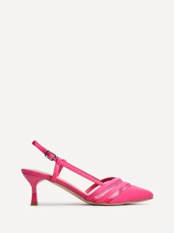 Roze - Linzi Milan mesh pumps met hakken