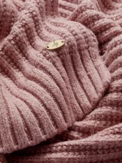 Roze - Lipsy Shimmer Ribbed Scarf