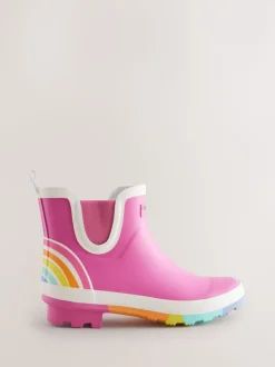 Roze - Little Bird by Jools Oliver regenlaarzen met regenboog voor volwassenen