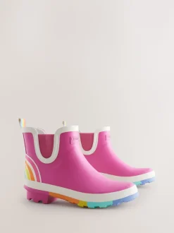 Roze - Little Bird by Jools Oliver regenlaarzen met regenboog voor volwassenen