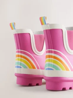 Roze - Little Bird by Jools Oliver regenlaarzen met regenboog voor volwassenen