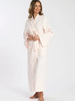 Roze - Loungeable Waffle 100% Cotton Robe